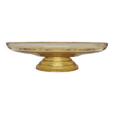 Mid-century yellow bowl on foot