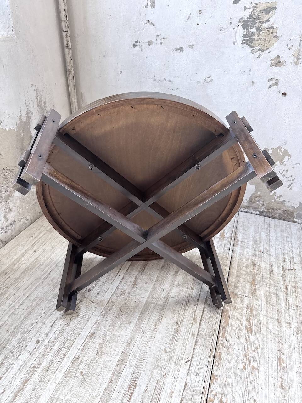 Round coffee table Roger Capron herbarium terracotta