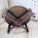 Round coffee table Roger Capron herbarium terracotta