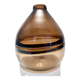 Postmodern brown incalmo murano glass vase