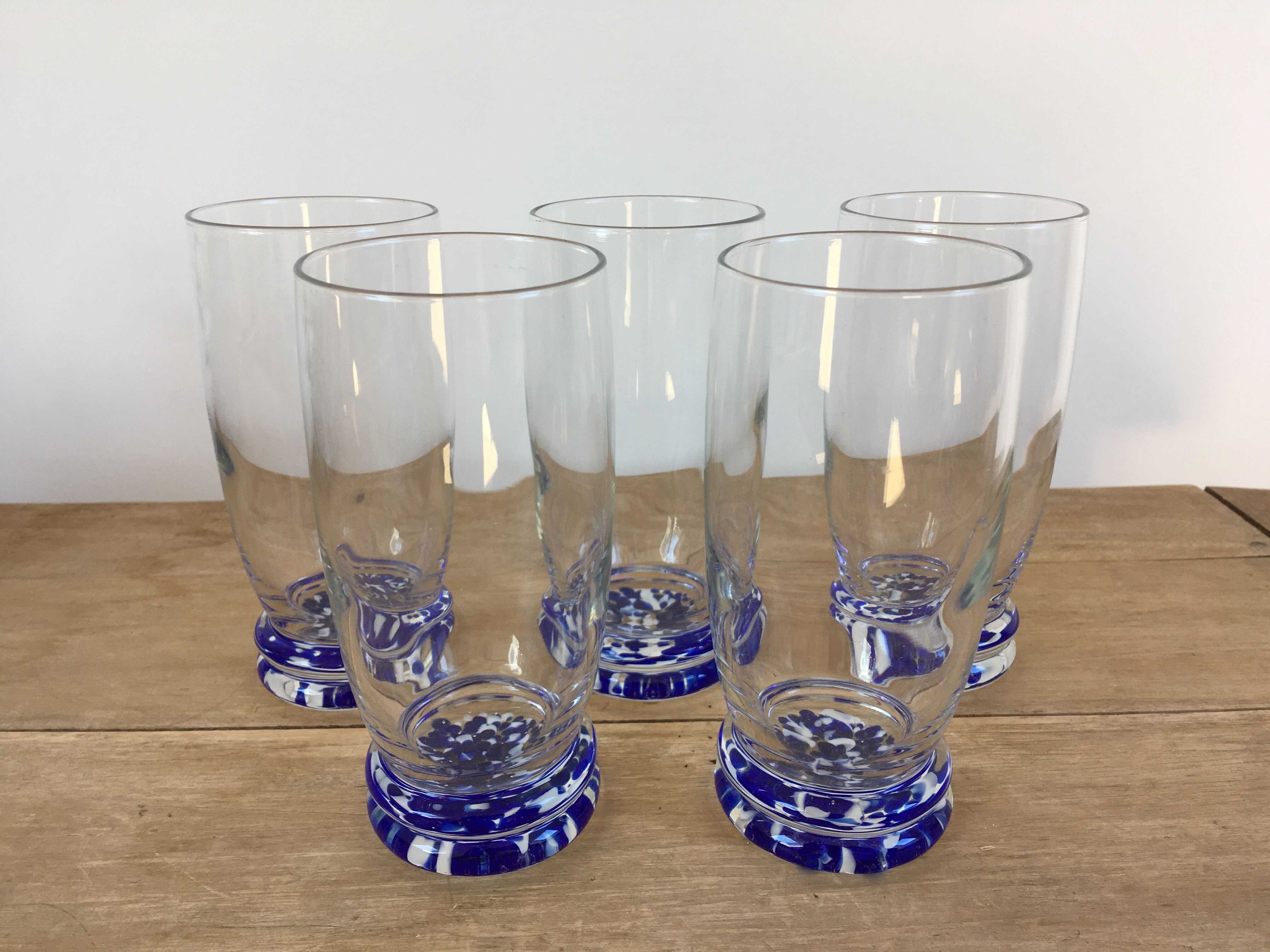 Murano style water glasses