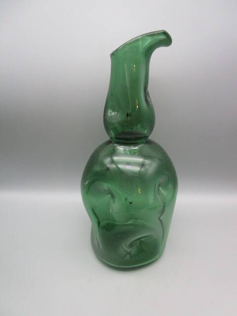Carafe and 5 vintage Empoli glasses - 1960s