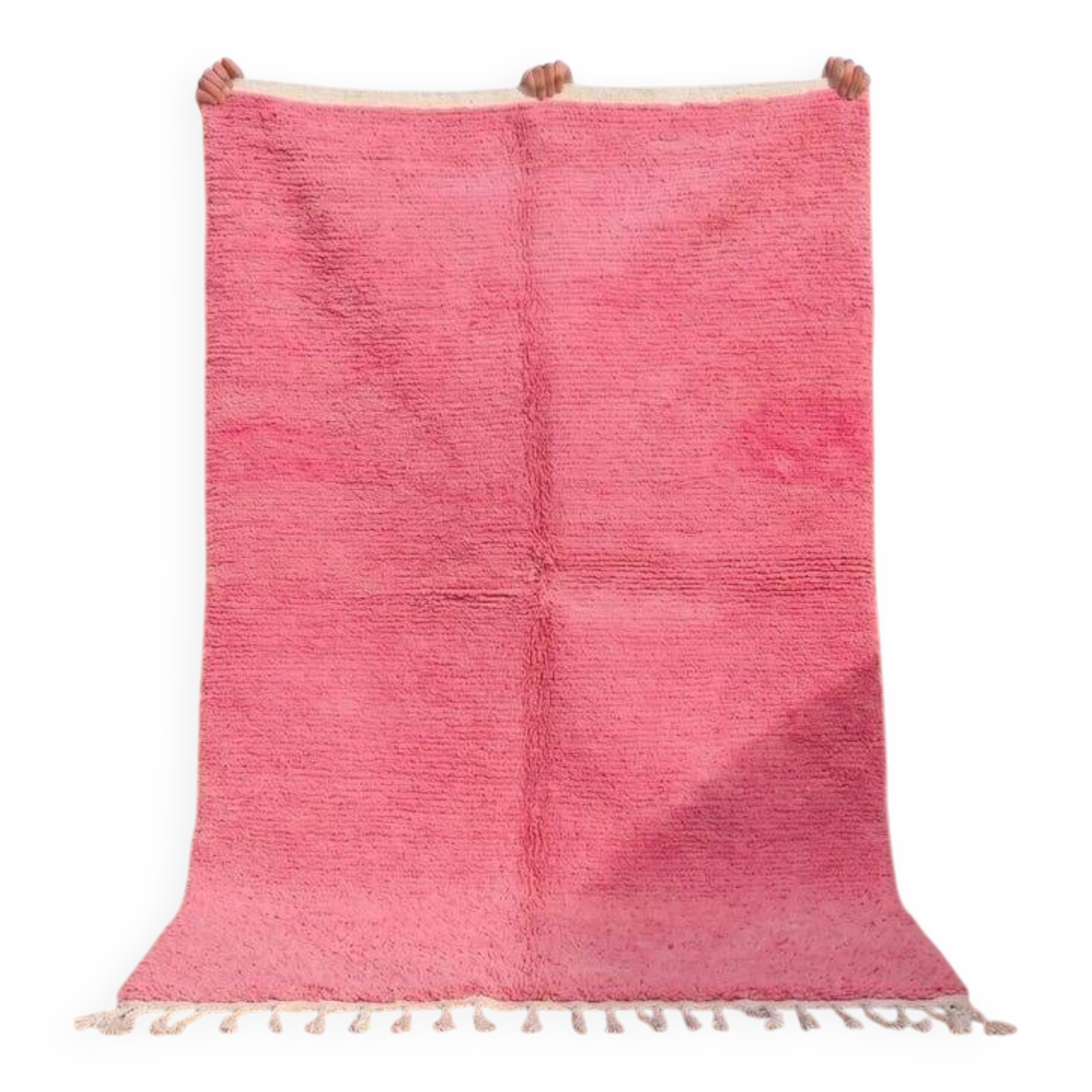 Authentic traditional pink patterned wool rug 1.5/2.5 m