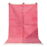 Tapis en laine à motifs rose authentique traditionnelle 1,5/2,5 m