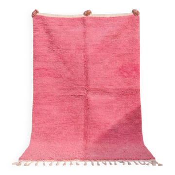 Tapis en laine à motifs rose authentique traditionnelle 1,5/2,5 m