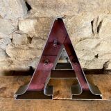 Metal letter A