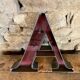 Metal letter A