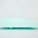 Table basse carrée laquée vert menthe 1970