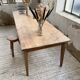 Farmhouse table with spindle legs in oak and pine, 2.5m