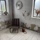 Modernist oak armchair