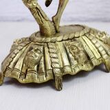 Pair of Commedia Dell Arte Bronze Lamps