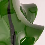 Orange glass pendant by Peill Putzler, Germany, 1970.