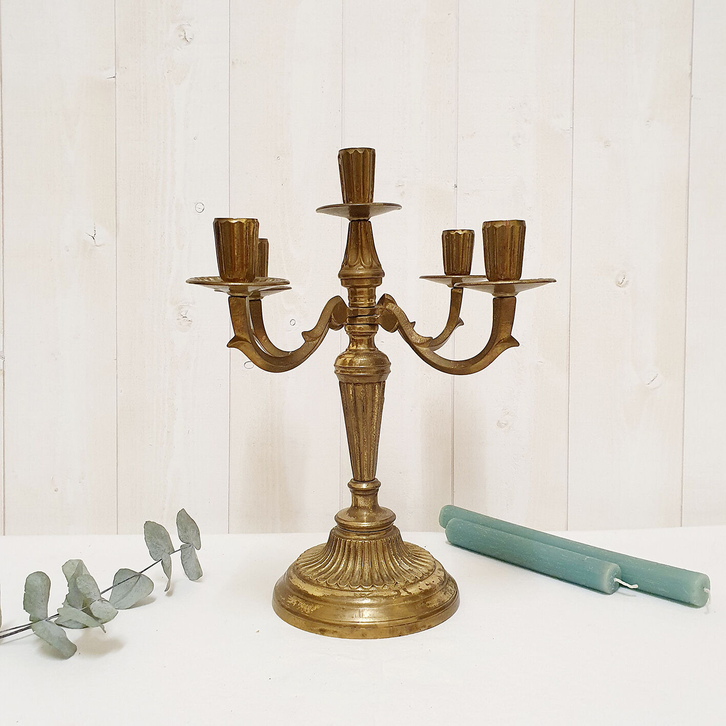 Golden chandelier 4 branches