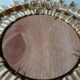 Miroir soleil rotin vintage