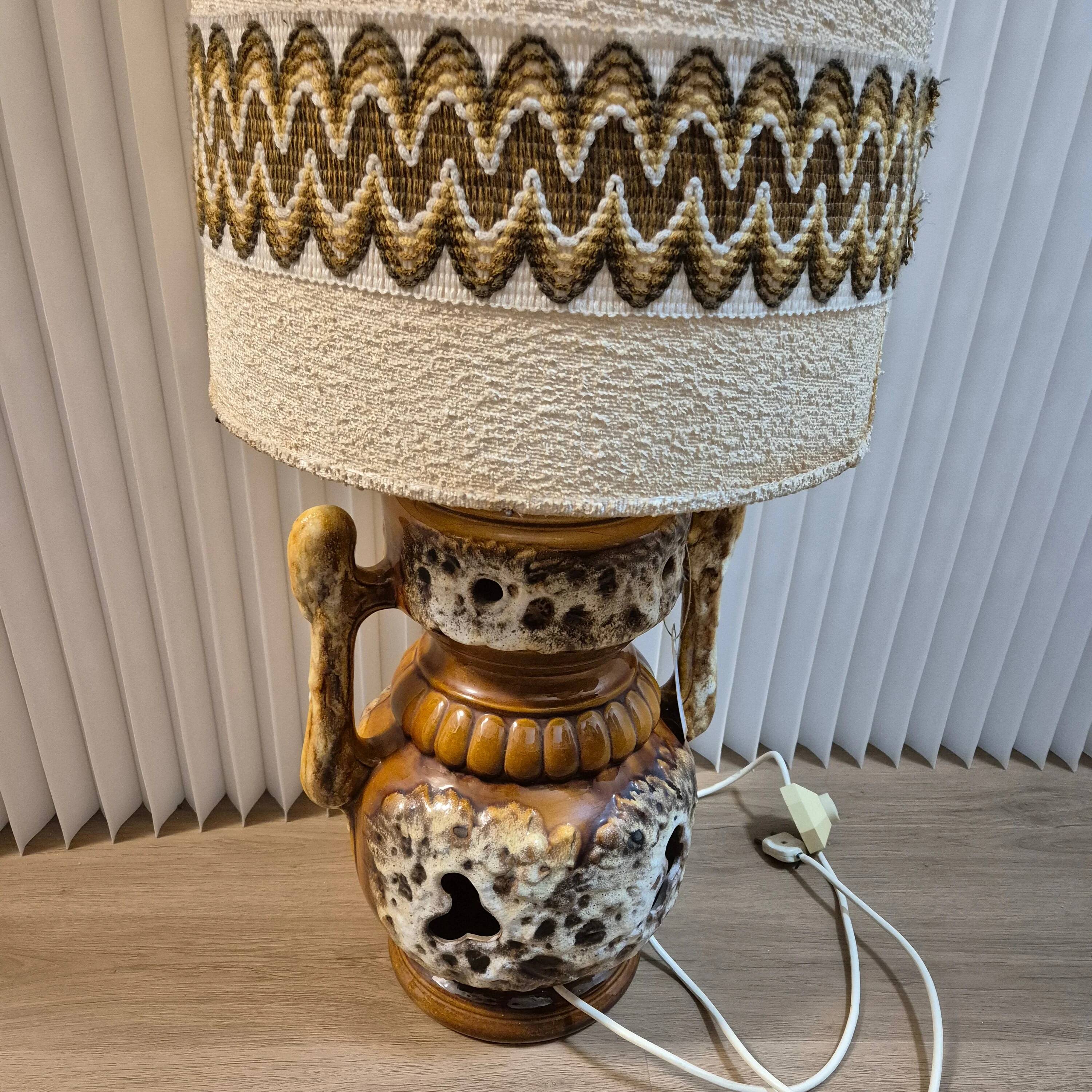 Vintage 1970s ceramic sun lamp