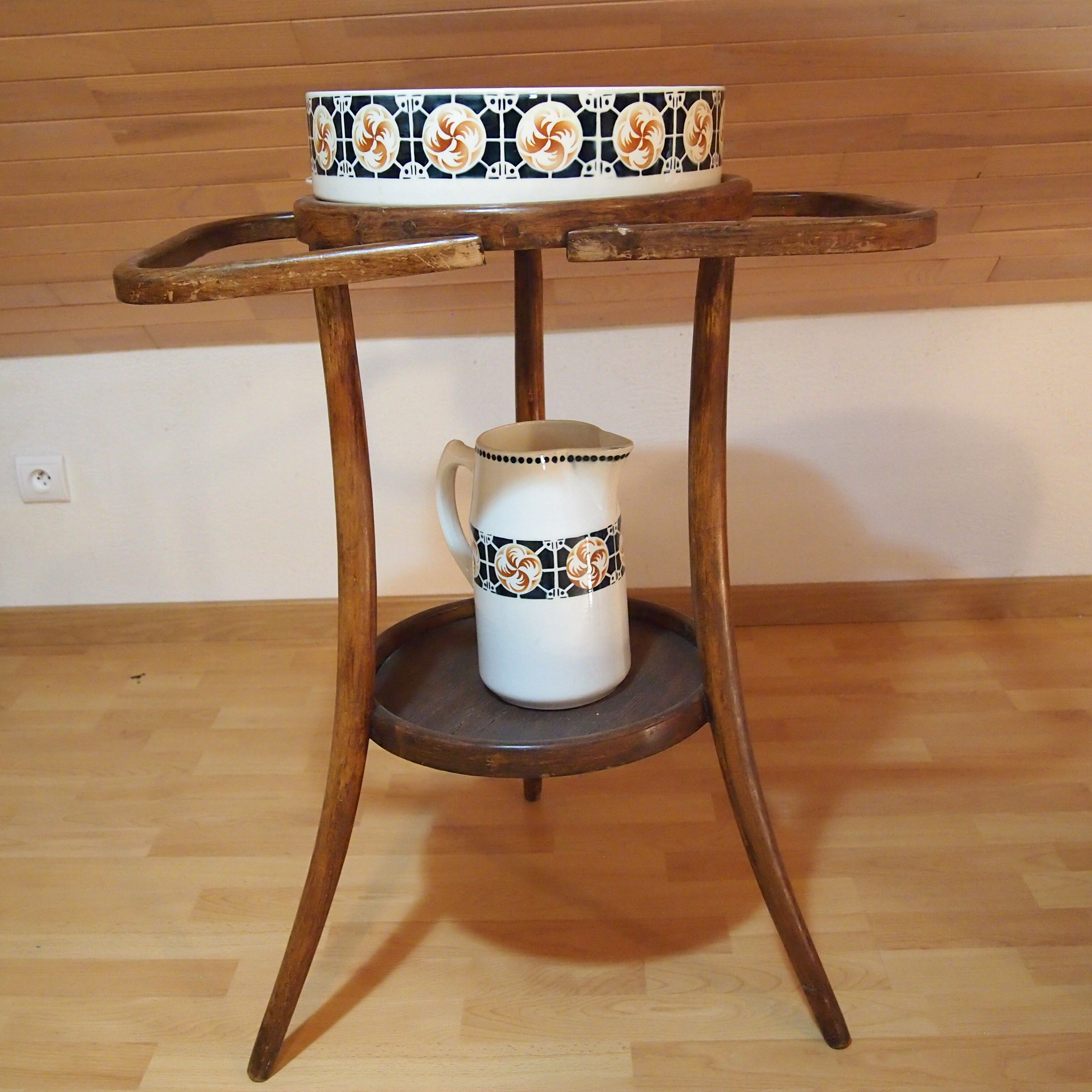 Lot service et table de toilette vintage