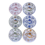 6 antique earthenware plates Martres Tolosane Jodra