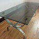 Vintage chrome coffee table