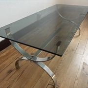 Vintage chrome coffee table