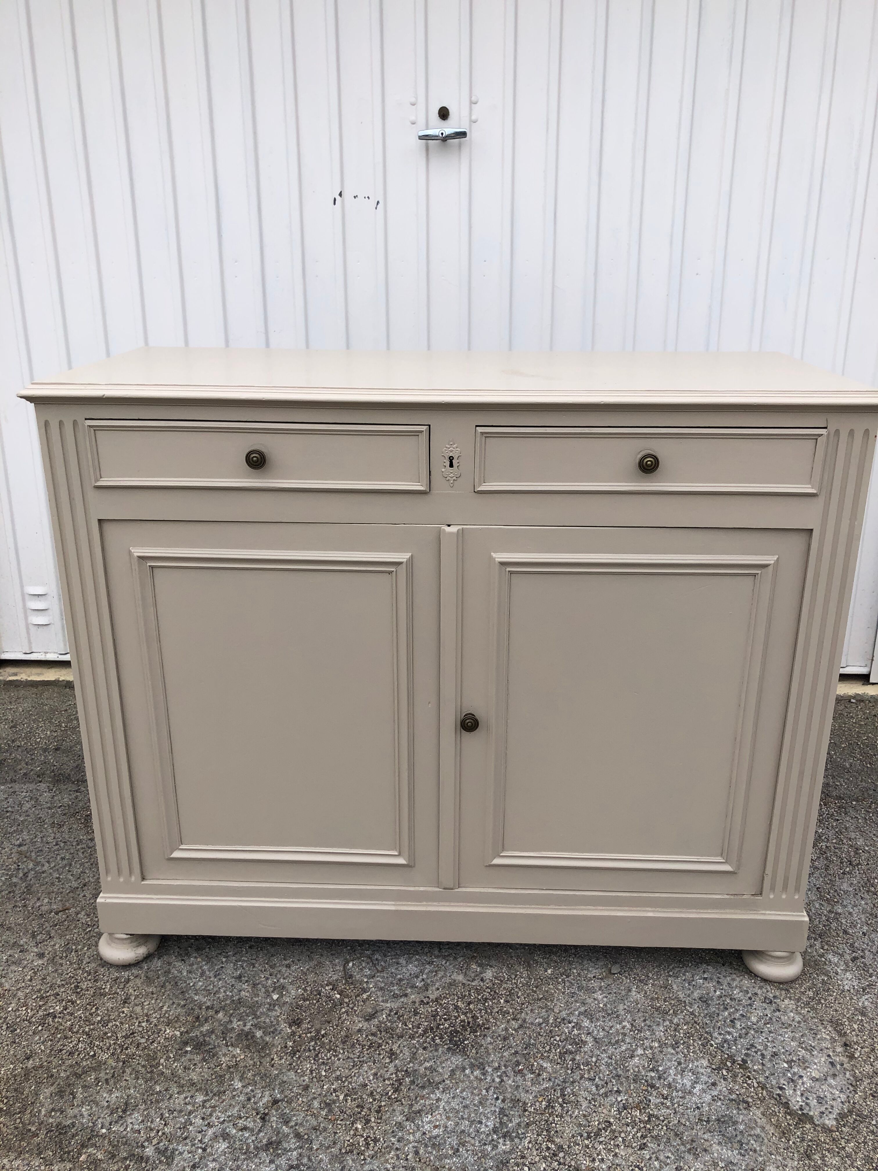Old beige patina buffet