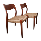 Chaises Niels Otto Møller 1950s vintage