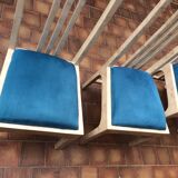 Vintage chairs and white marble design