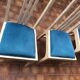 Chaises vintage et design en marbre blanc