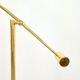 Brass Balance Reading Floor Lamp from Sölken Leuchten, 1980s