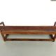 Pair of communal benches in solid oak, 1950s.