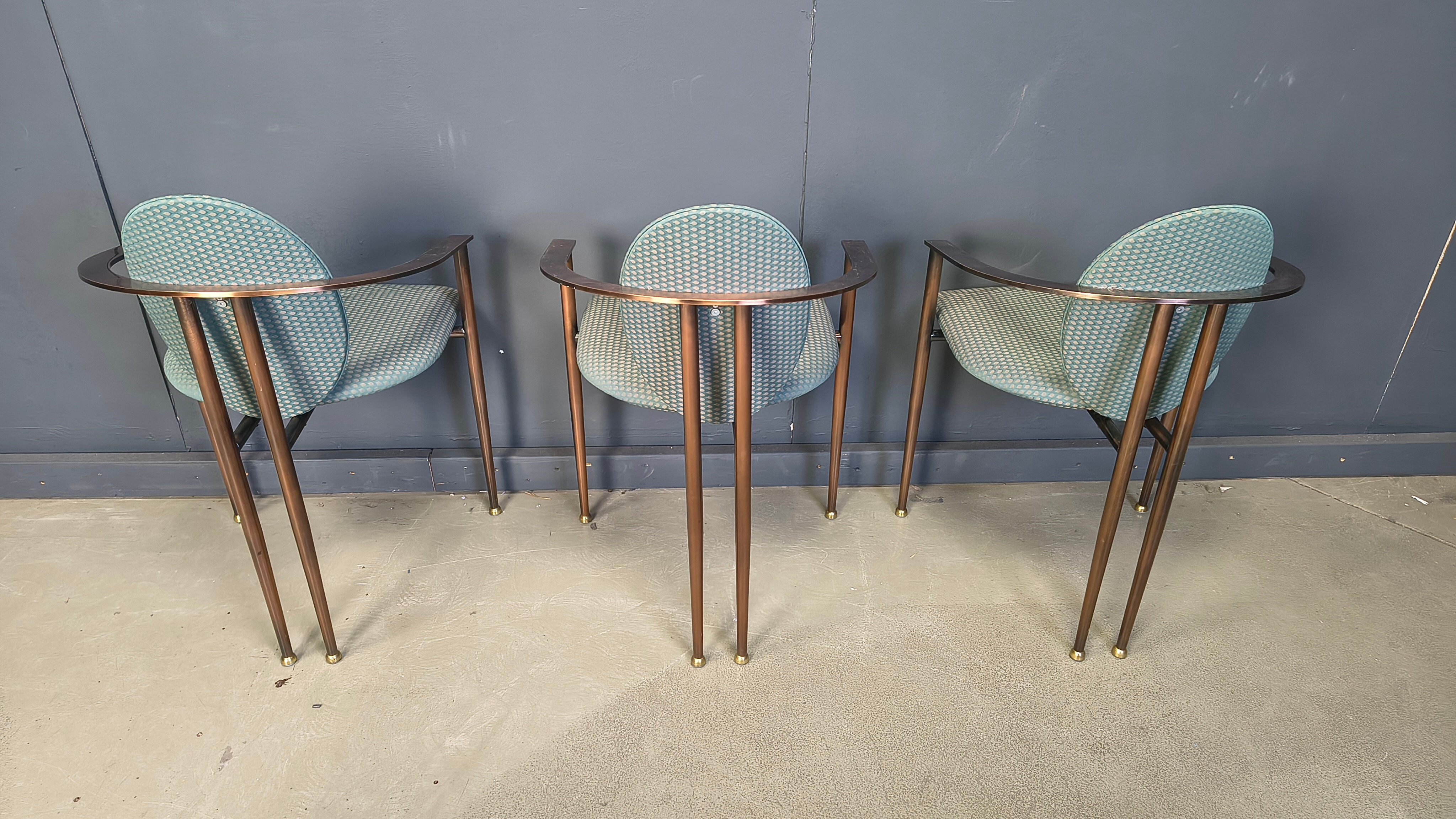 Post modern dining chairs by Belgochrom, set of 6 - 1980s