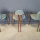 Post modern dining chairs by Belgochrom, set of 6 - 1980s