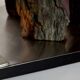 Brutalist lamp signed Philippe Jean steel and red schist 1970