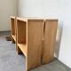 Pair of pine stools or bedside tables, mountain furniture, 1950s