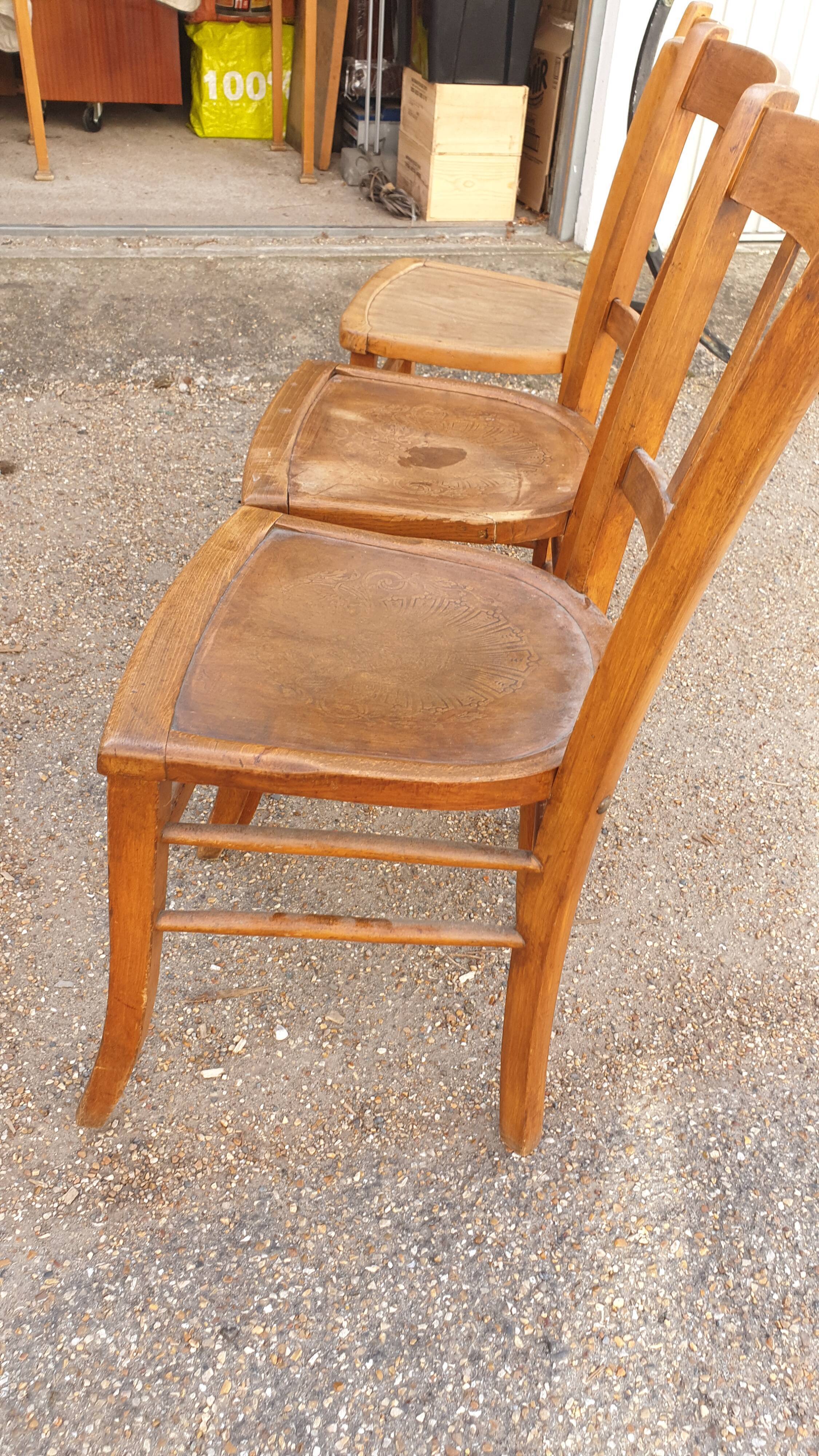Set of 3 bistro chairs