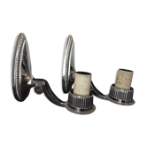 Paire d'appliques chrome