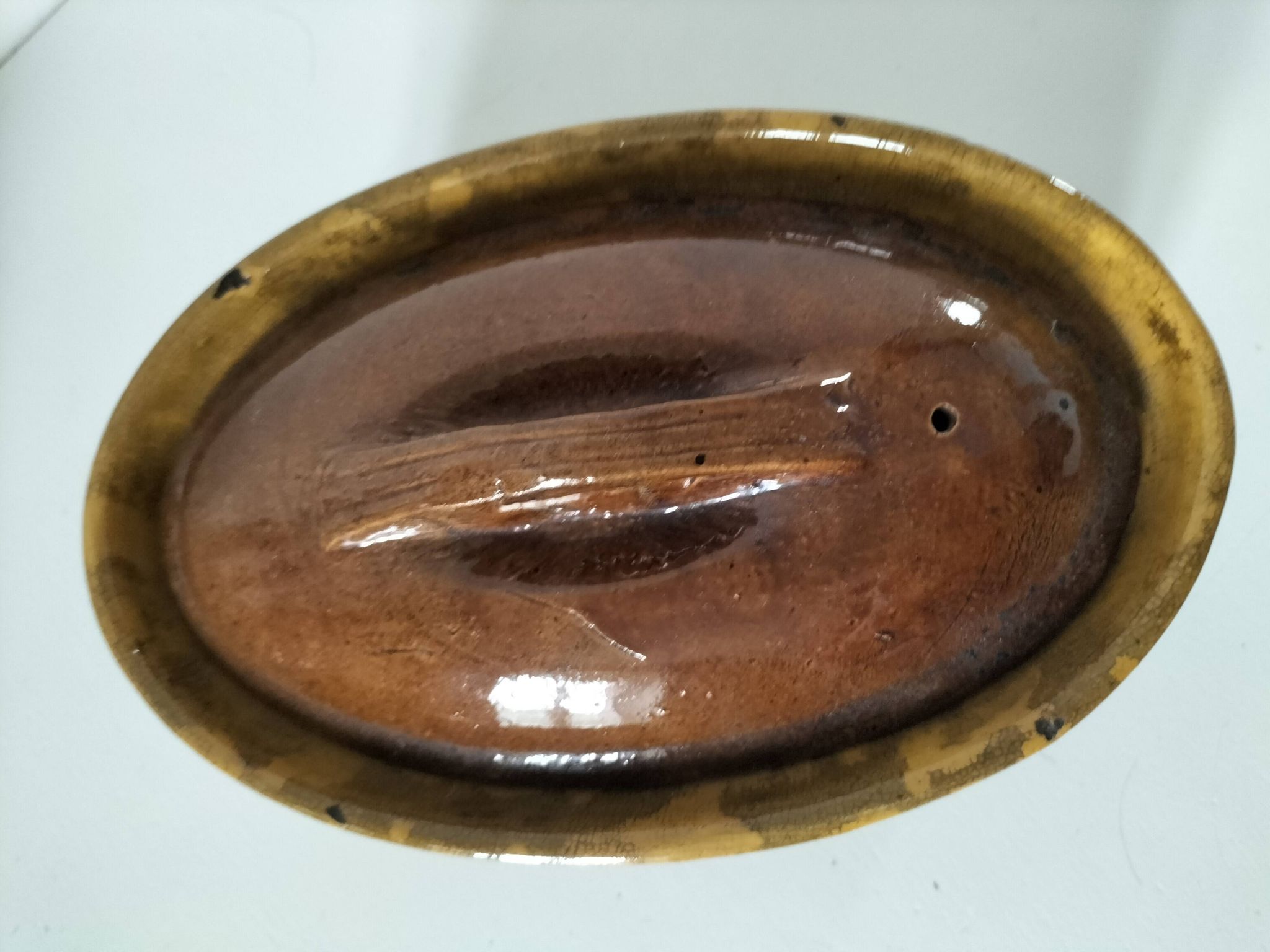Vintage terrine in glazed earthenware La Bourguignonne n°6