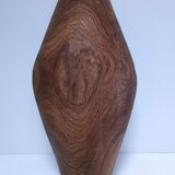 Oblong cut solid wood carved monoxyl