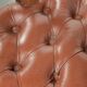 Set of 2 swivel cowhide English style chesterfield office chairs