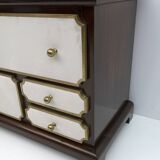 Set of Luciano Frigerio Mid-Century Modern Italian Dresser and Bedside