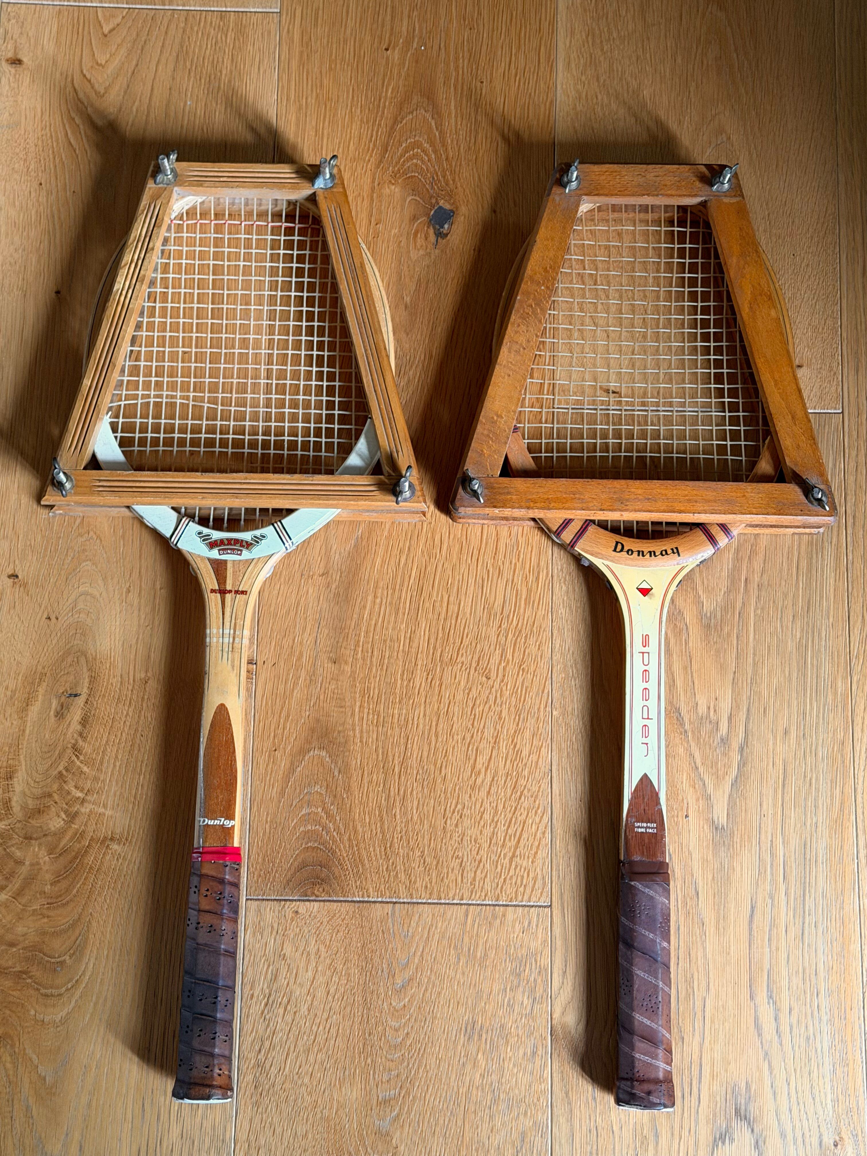 Pair of tennis rackets 1960