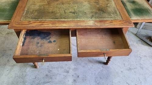 ANTIQUE DESK WITH 2 TABLETS FROM THE 19TH CENTURY