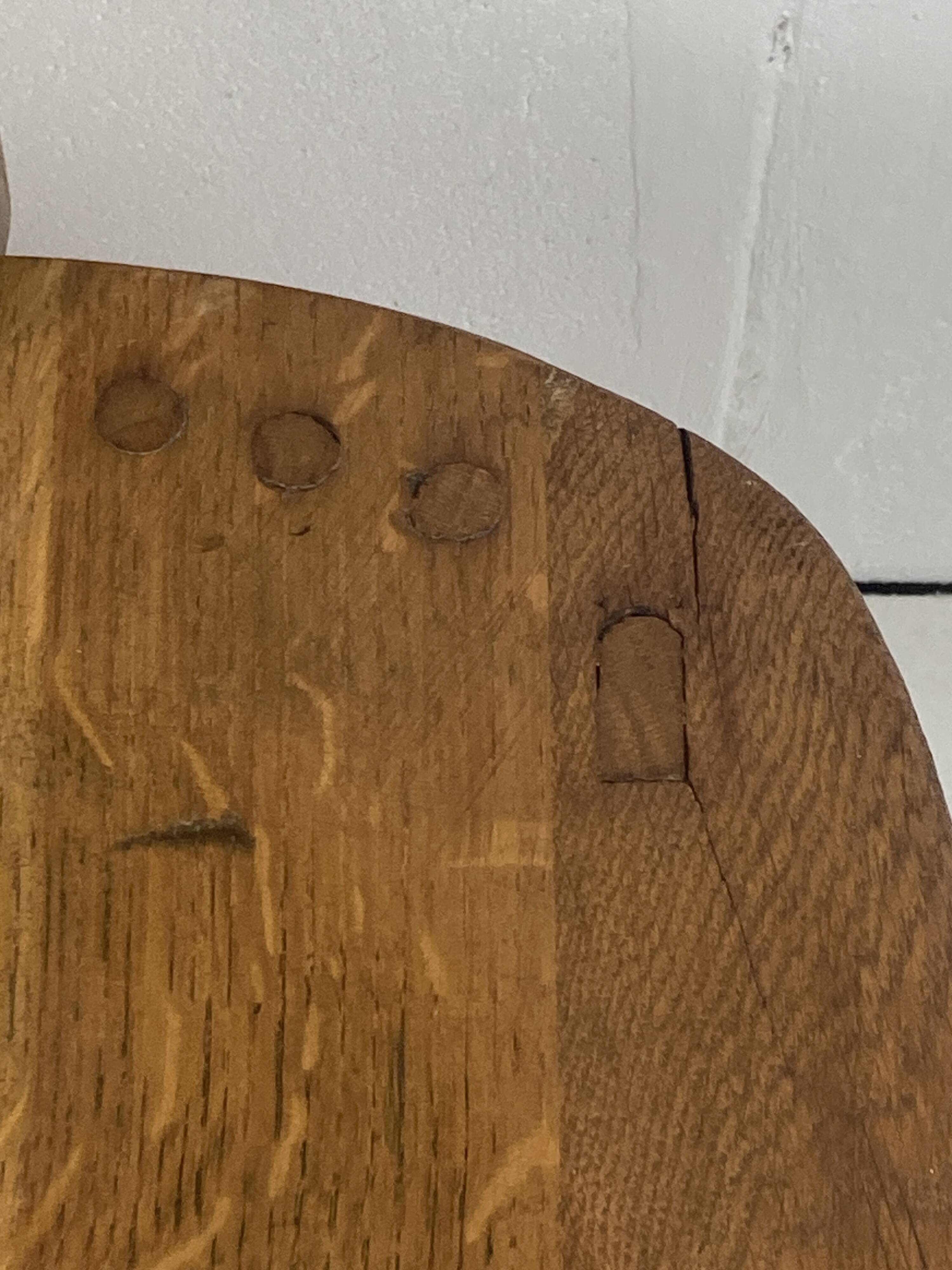 Brutalist oak low chair or children's chair, Dutch 1970s