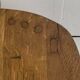 Brutalist oak low chair or children's chair, Dutch 1970s