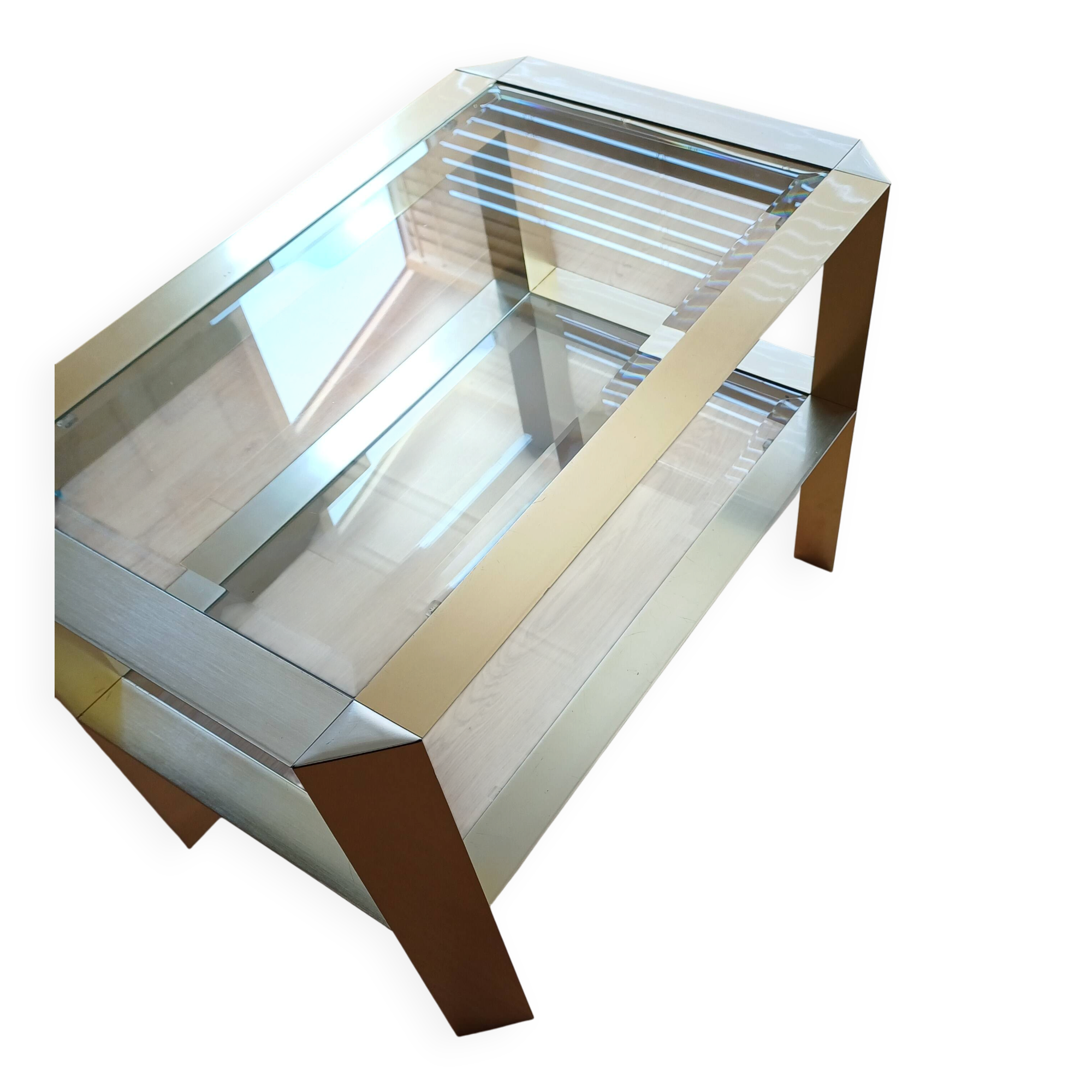 Vintage Brass Coffee Table