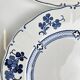 Set of 6 flat plates Terre de Fer KG Lunéville, model "Jane", blue, 1890-1915