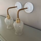 Set of two vintage wall sconces.