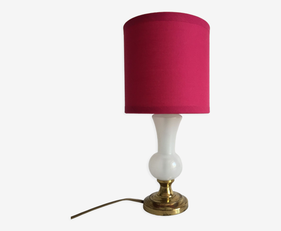 Lampe opaline vintage années 60