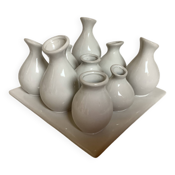 White ceramic flower spikes