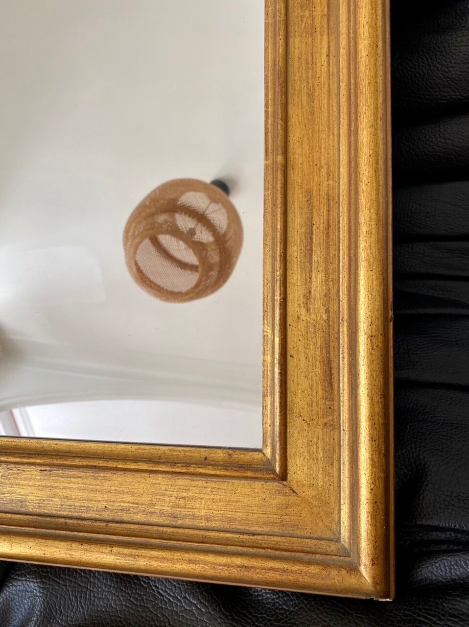 Antique gilded wood mirror 50x60cm