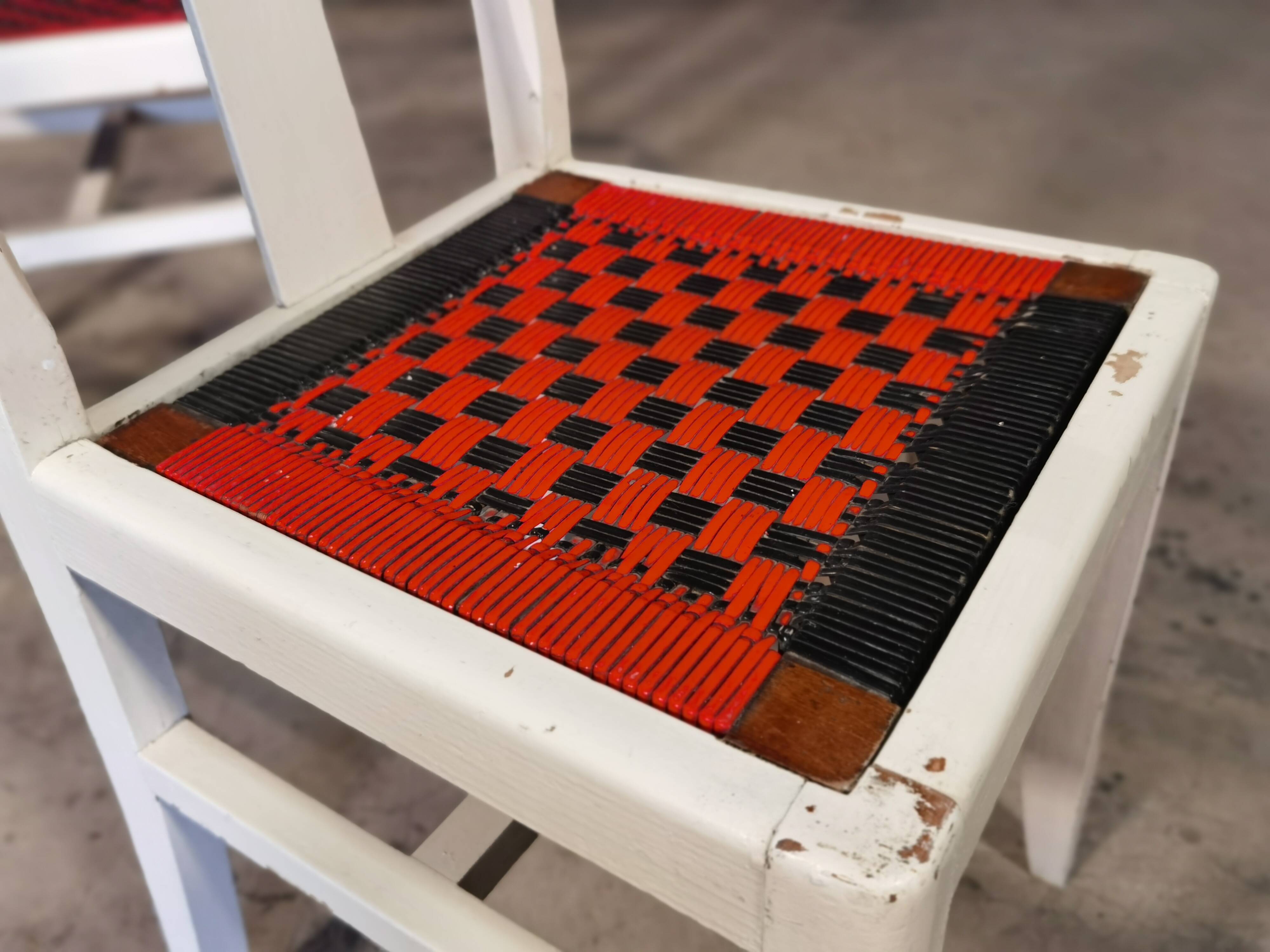 Paire de chaises Cruege reconstruction 1950